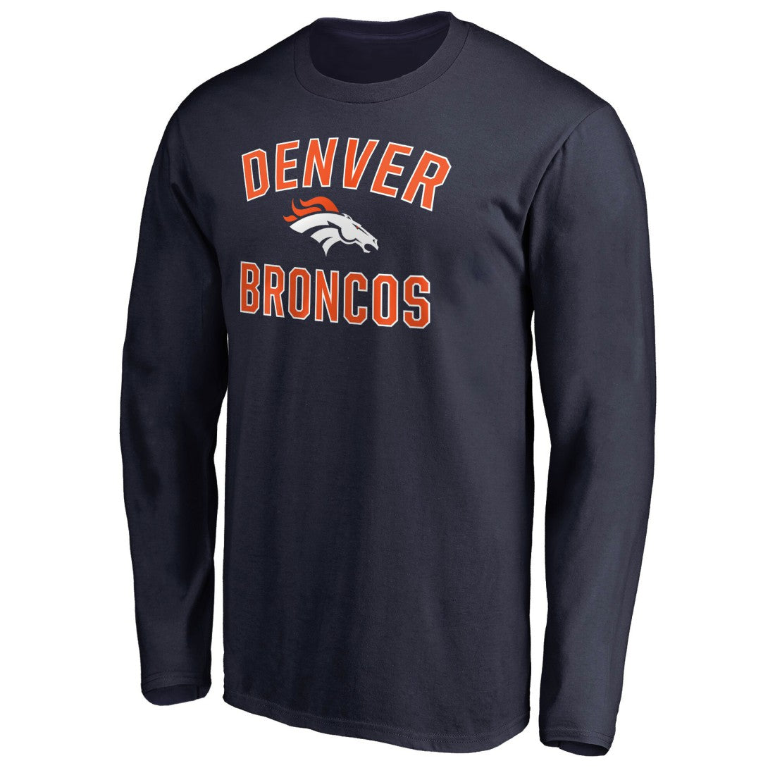 Denver Broncos Victory Arch Long Sleeve T-Shirt Navy - NFL