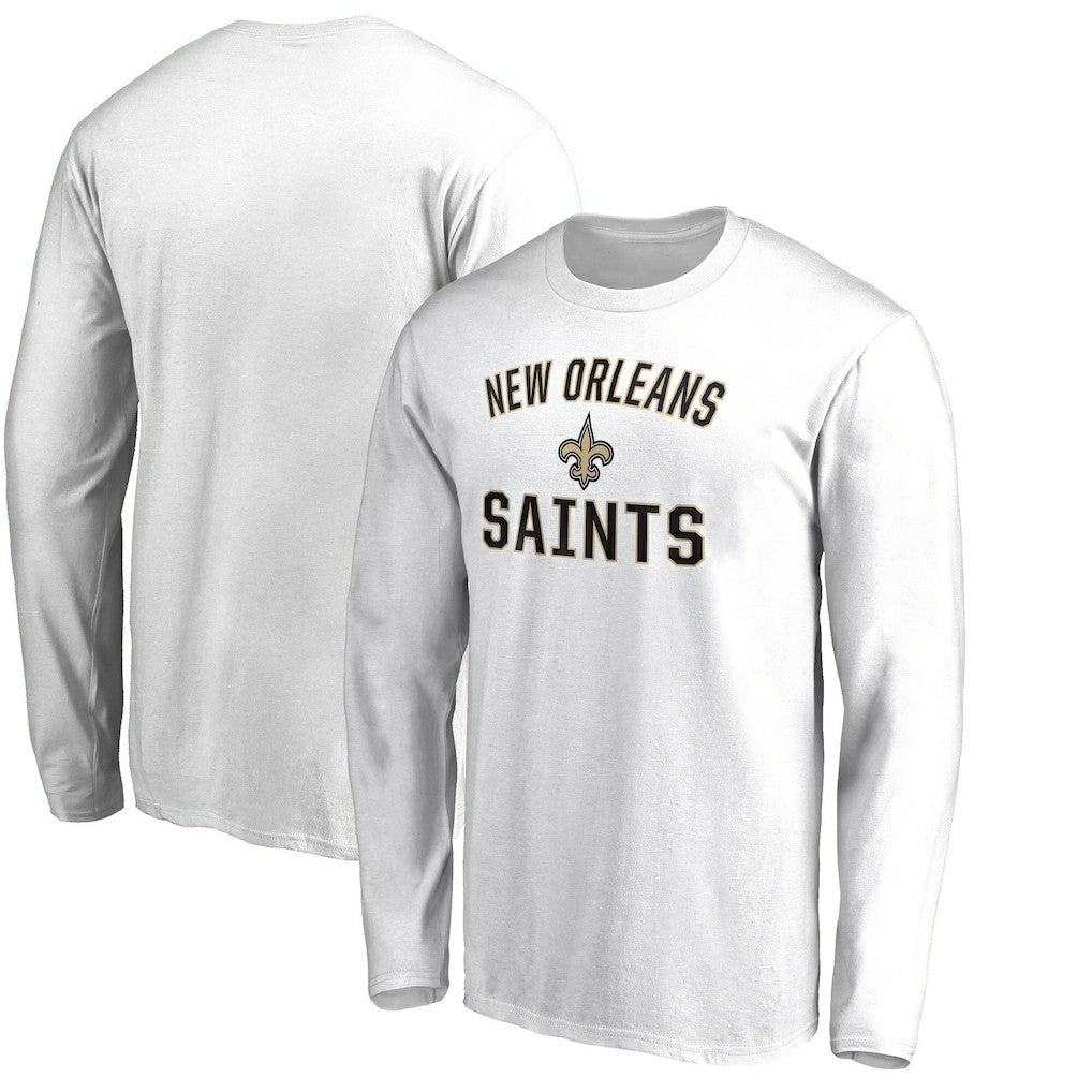 New Orleans Saints Victory Arch Long Sleeve T-Shirt White - NFL