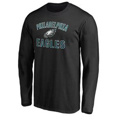 Philadelphia Eagles Victory Arch Long Sleeve T-Shirt Black - NFL