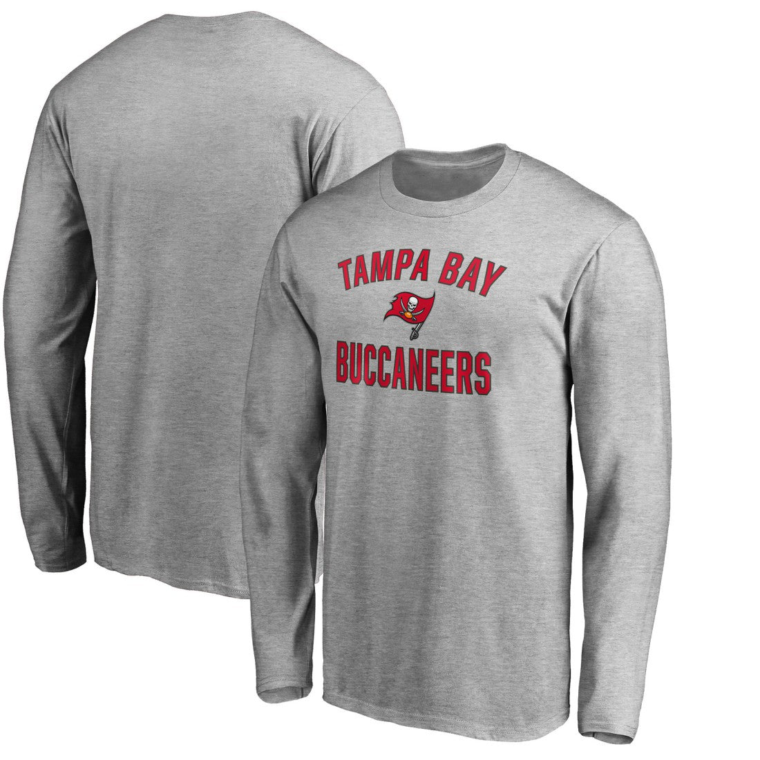 Tampa Bay Buccaneers Victory Arch Long Sleeve T-Shirt Heathered Gray - NFL