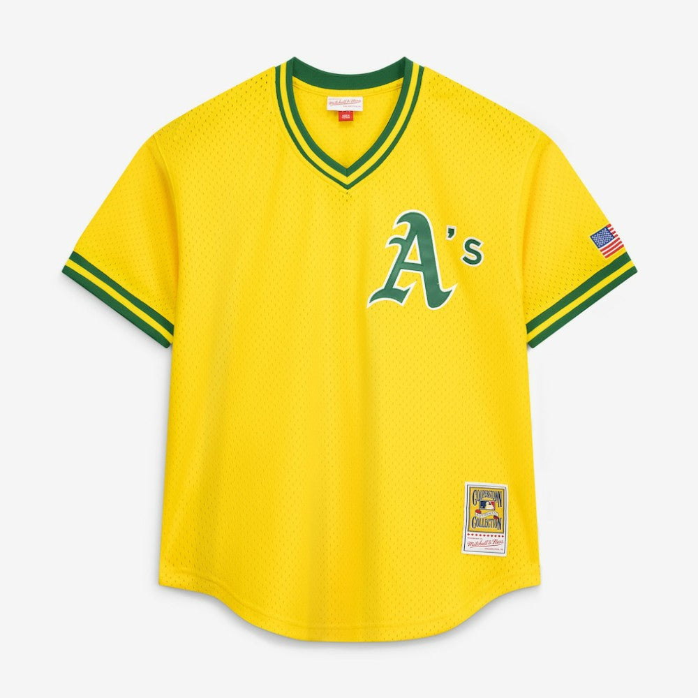 Mark McGwire Athletics Mitchell & Ness Authentic Batting Practice Jersey - Gold | MLB Jerseys