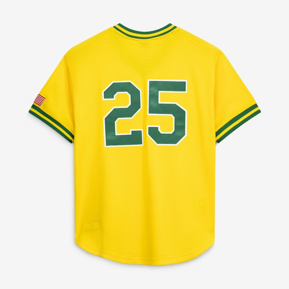Mark McGwire Athletics Mitchell & Ness Authentic Batting Practice Jersey - Gold | MLB Jerseys