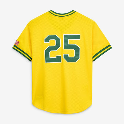 Mark McGwire Athletics Mitchell & Ness Authentic Batting Practice Jersey - Gold | MLB Jerseys