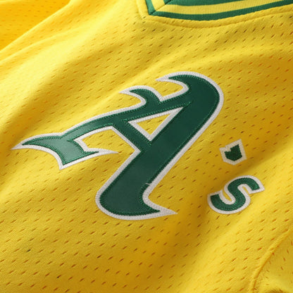 Mark McGwire Athletics Mitchell & Ness Authentic Batting Practice Jersey - Gold | MLB Jerseys