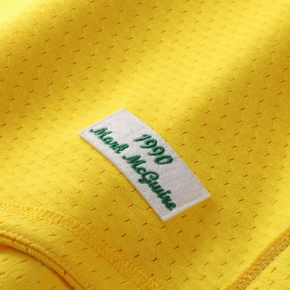 Mark McGwire Athletics Mitchell & Ness Authentic Batting Practice Jersey - Gold | MLB Jerseys
