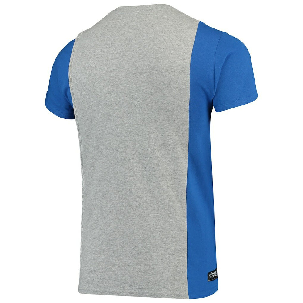 Indianapolis Colts Refried Apparel Sustainable Upcycled Split T-Shirt Gray/Royal - NFL