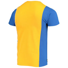 Los Angeles Rams Refried Apparel Sustainable Upcycled Split T-Shirt Gold/Royal - NFL