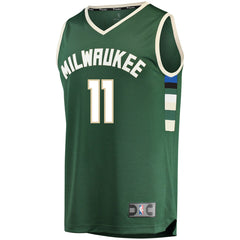 Fanatics - Brook Lopez Milwaukee Bucks Fast Break Replica Player Jersey Green - Icon Edition