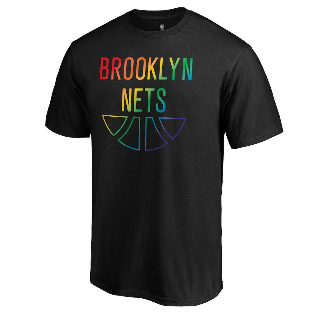 NBA - Brooklyn Nets Team Pride Wordmark T-Shirt - Black