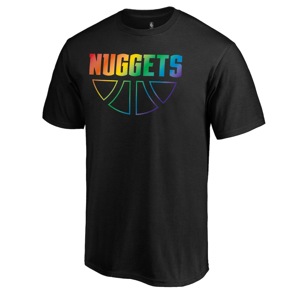NBA - Denver Nuggets Team Pride Wordmark T-Shirt - Black