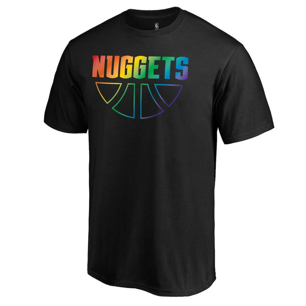 NBA - Denver Nuggets Team Pride Wordmark T-Shirt - Black
