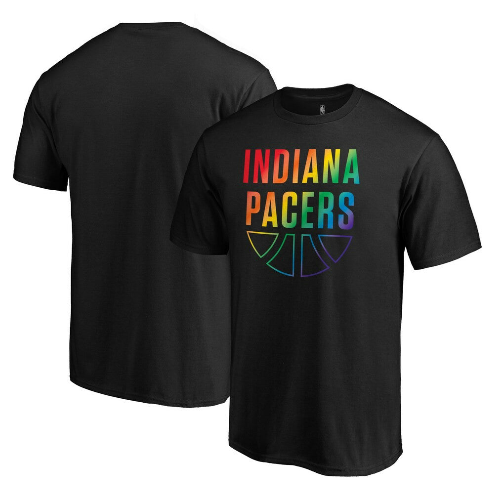 NBA - Indiana Pacers Team Pride Wordmark T-Shirt - Black
