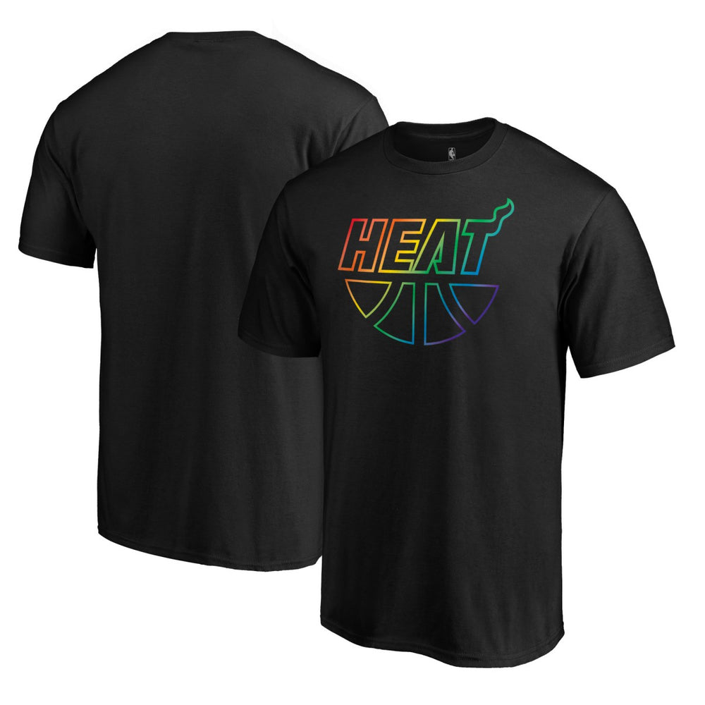 NBA - Miami Heat Team Pride Wordmark T-Shirt - Black
