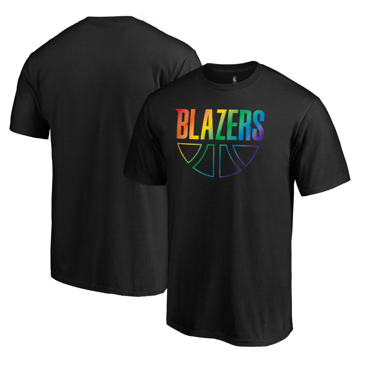 NBA - Portland Trail Blazers Team Pride Wordmark T-Shirt - Black