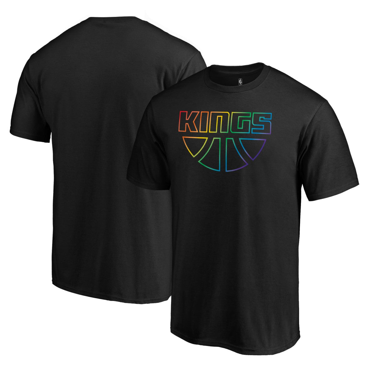 NBA - Sacramento Kings Team Pride Wordmark T-Shirt - Black