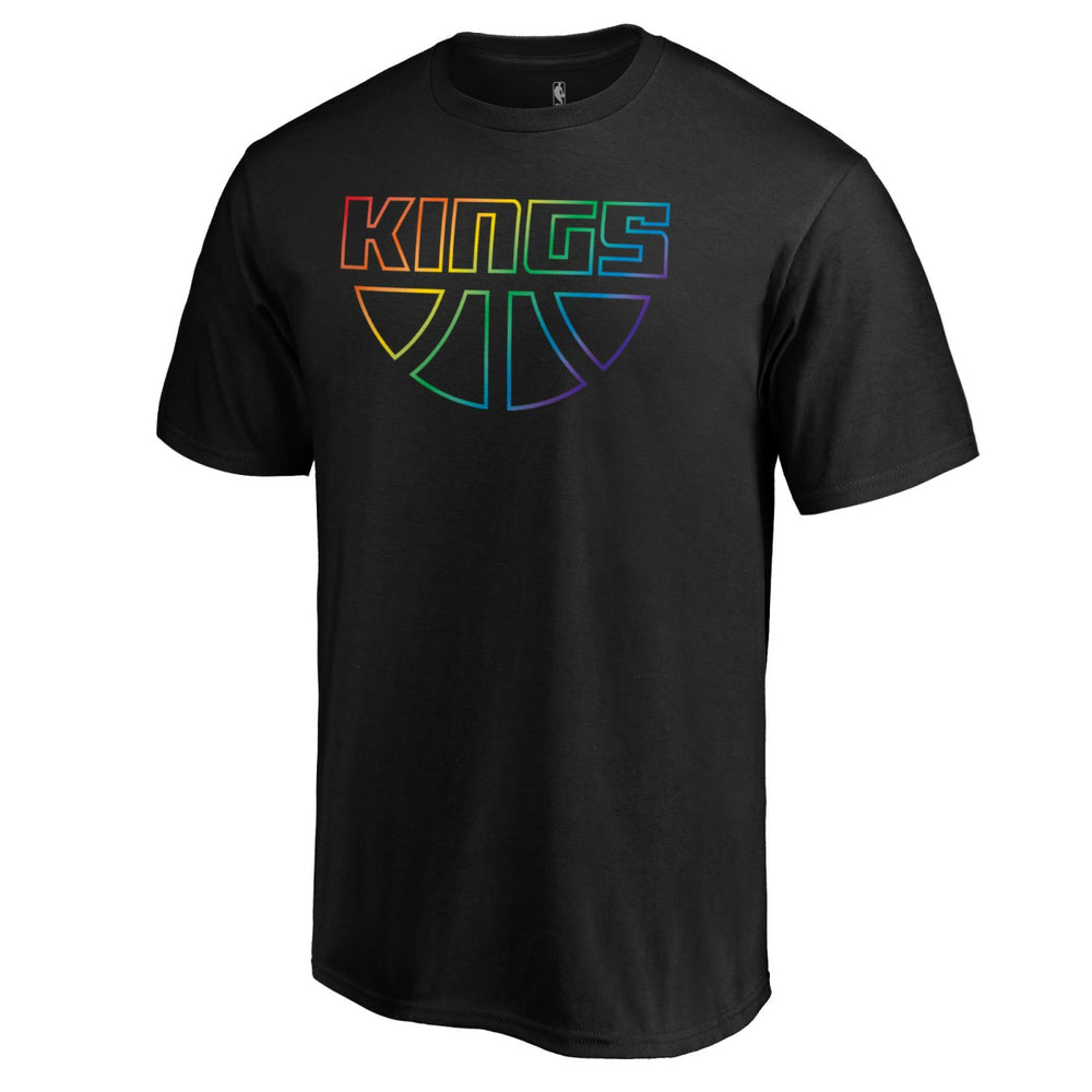 NBA - Sacramento Kings Team Pride Wordmark T-Shirt - Black
