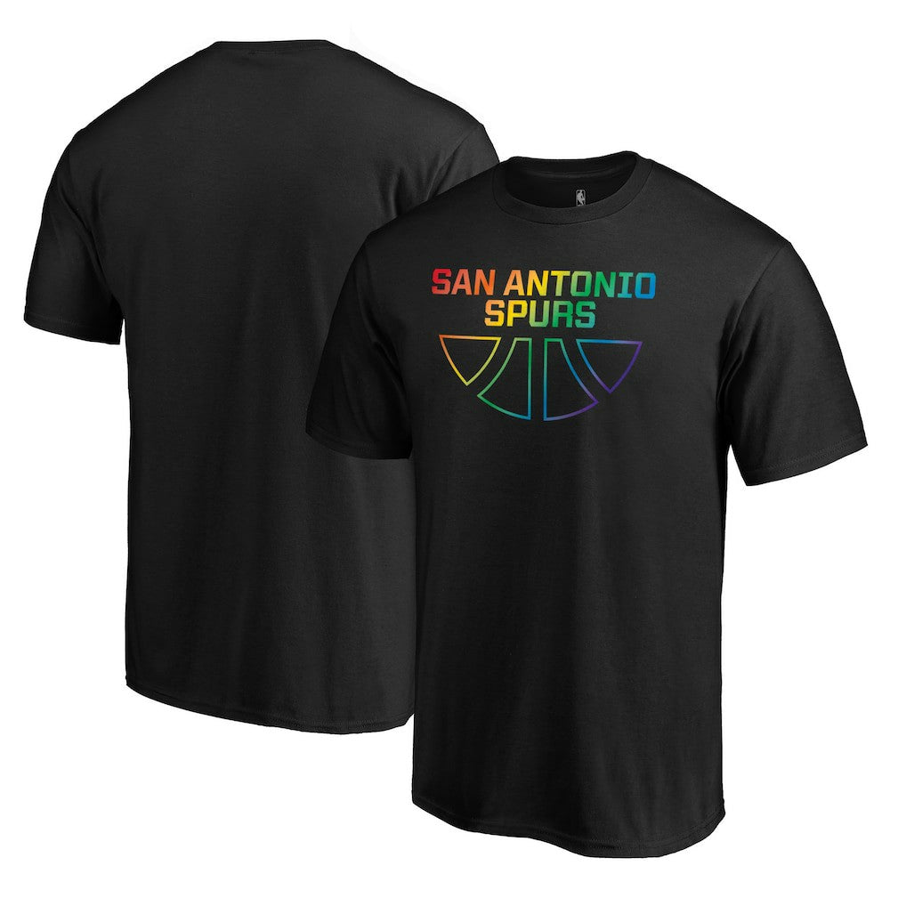 NBA - San Antonio Spurs Team Pride Wordmark T-Shirt - Black