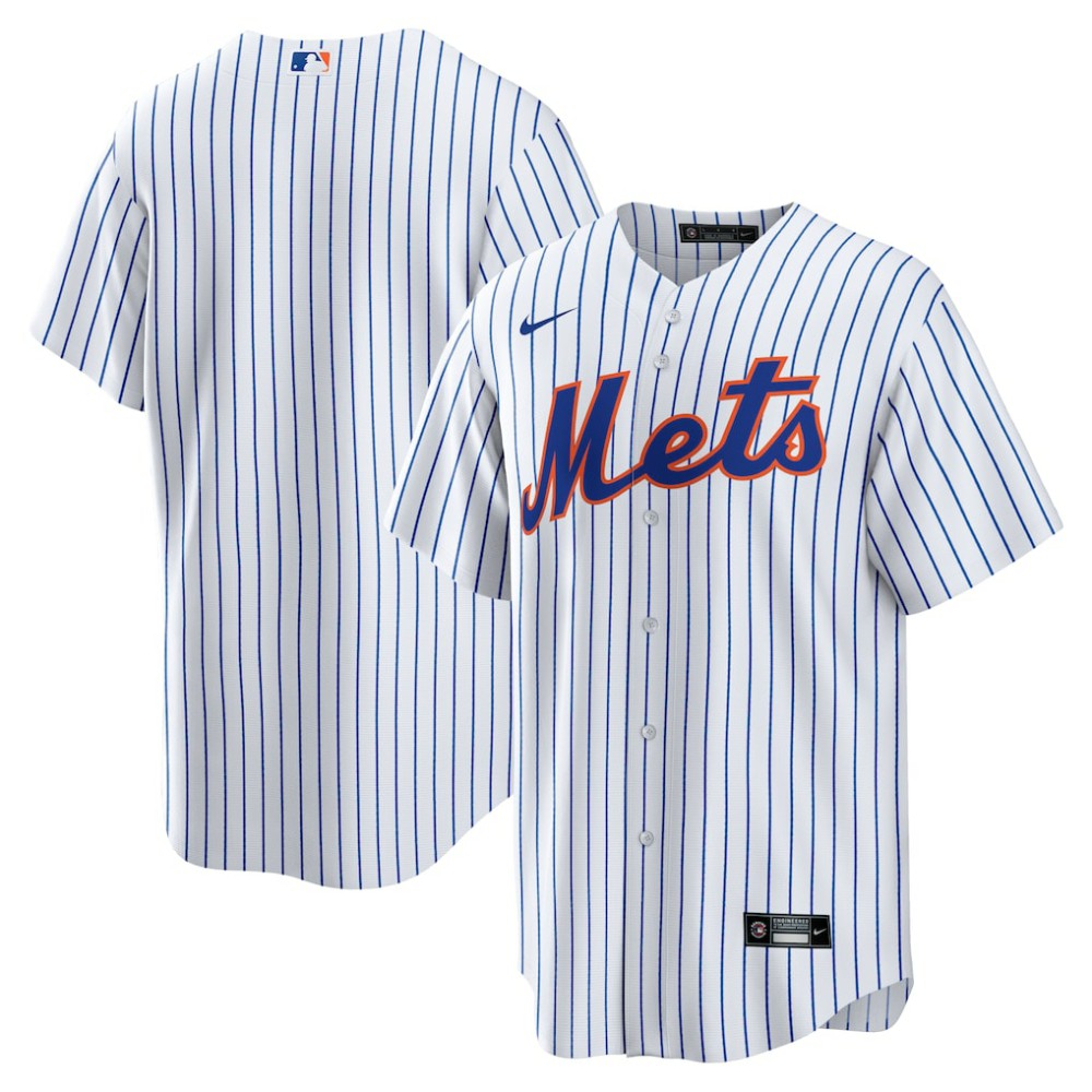New York Mets Nike Home Replica Team Jersey Lifestyle