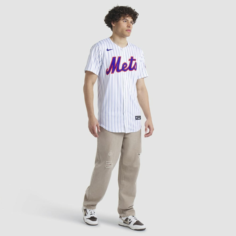 New York Mets Nike Home Replica Team Jersey Lifestyle