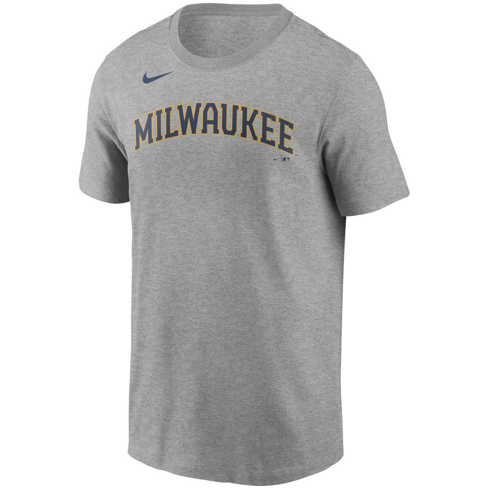 Christian Yelich Milwaukee Brewers Nike Name & Number T-Shirt Near Me