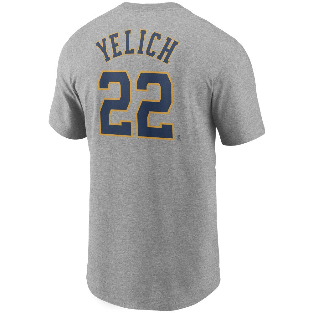 Christian Yelich Milwaukee Brewers Nike Name & Number T-Shirt Near Me