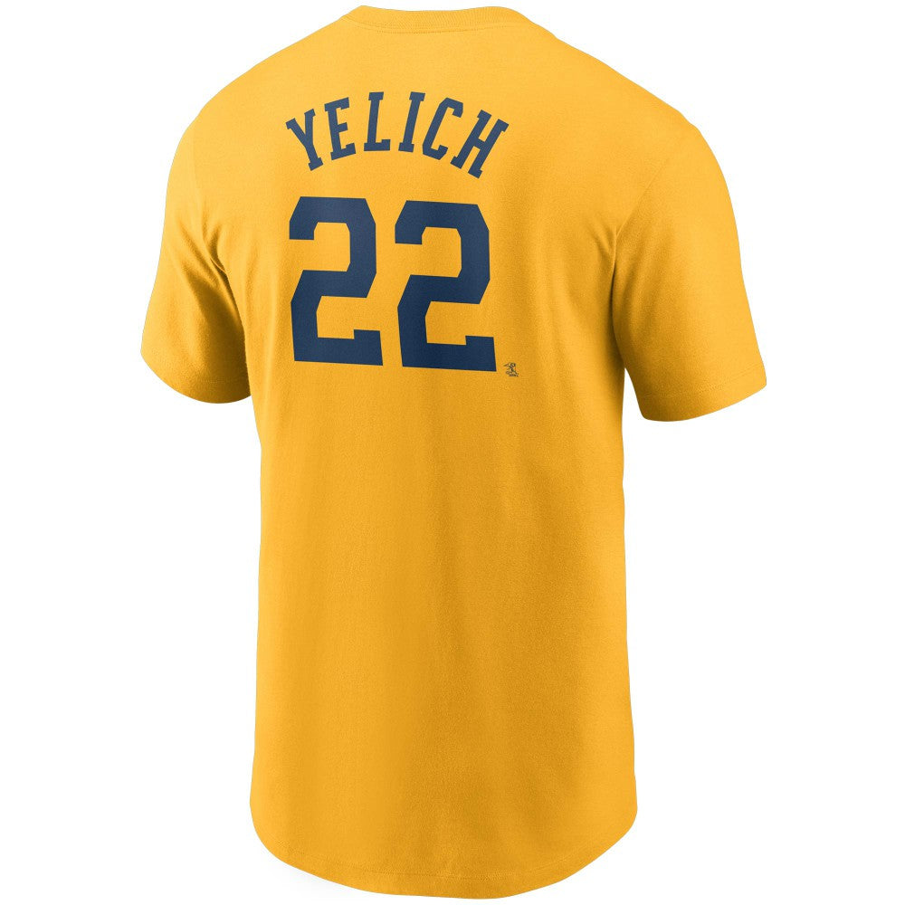 Christian Yelich Milwaukee Brewers Nike Name & Number T-Shirt Clearance