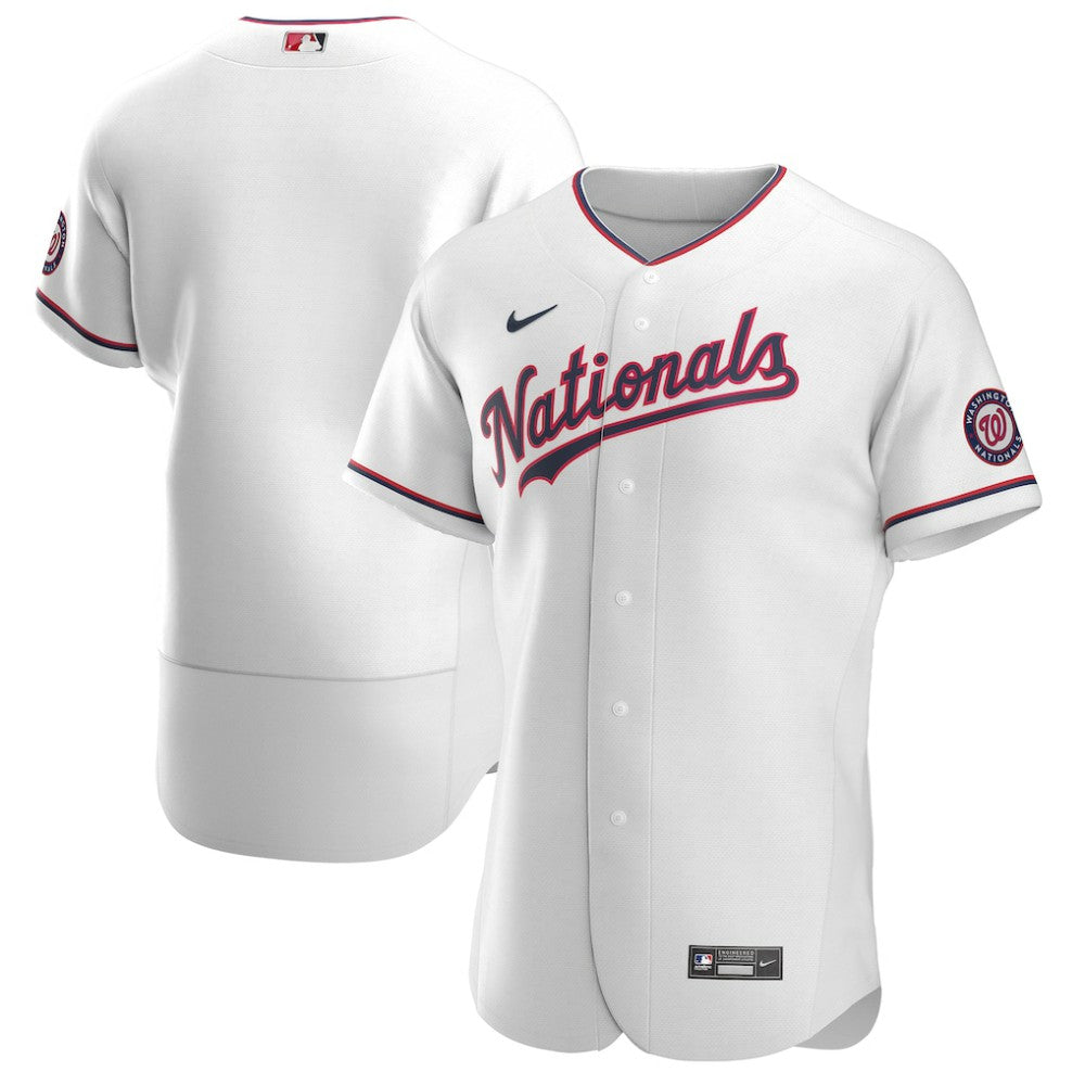Washington Nationals Nike Alternate Authentic Team Jersey - White | MLB Jerseys
