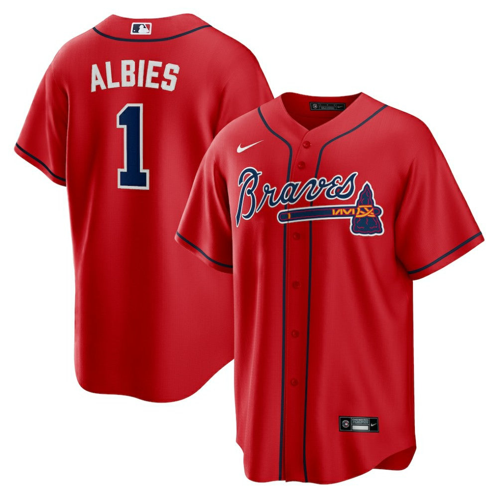 Ozzie Albies Atlanta Braves Nike Alternate 2 Replica Jersey Clearance
