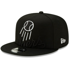 Los Angeles Dodgers New Era Monochrome Logo Elements 9FIFTY Adjustable Snapback Hat Lifestyle