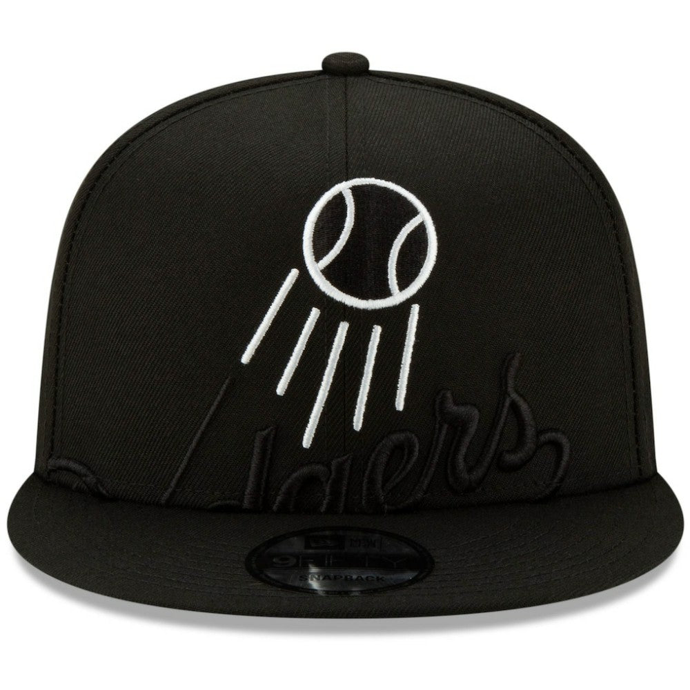 Los Angeles Dodgers New Era Monochrome Logo Elements 9FIFTY Adjustable Snapback Hat Lifestyle