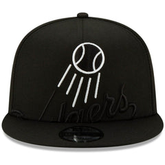 Los Angeles Dodgers New Era Monochrome Logo Elements 9FIFTY Adjustable Snapback Hat Lifestyle