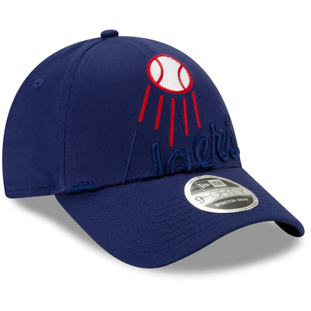 Los Angeles Dodgers New Era Logo Elements Stretch Snapback 9FORTY Adjustable Hat discount