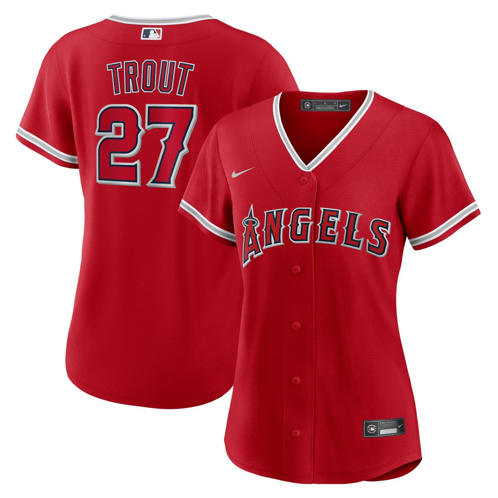 Mike Trout Los Angeles Angels Nike Women's Alternate Replica Player Jersey Near Me