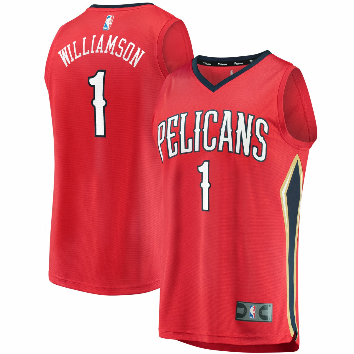 Zion Williamson New Orleans Pelicans Replica Fast Break Jersey Red - Statement Edition | NBA Jerseys