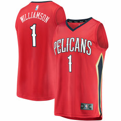 Fanatics - Zion Williamson New Orleans Pelicans Replica Fast Break Jersey Red - Statement Edition