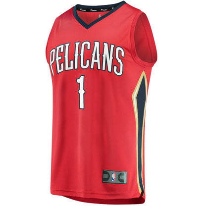 Zion Williamson New Orleans Pelicans Replica Fast Break Jersey Red - Statement Edition | NBA Jerseys