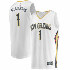 Fanatics - Zion Williamson New Orleans Pelicans Replica Fast Break Jersey White - Association Edition