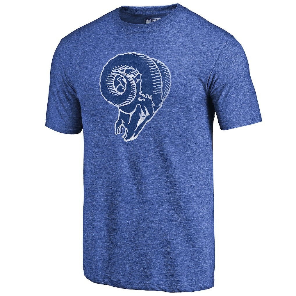 Los Angeles Rams Greatest Dad Retro Tri-Blend T-Shirt Heathered Royal - Fanatics