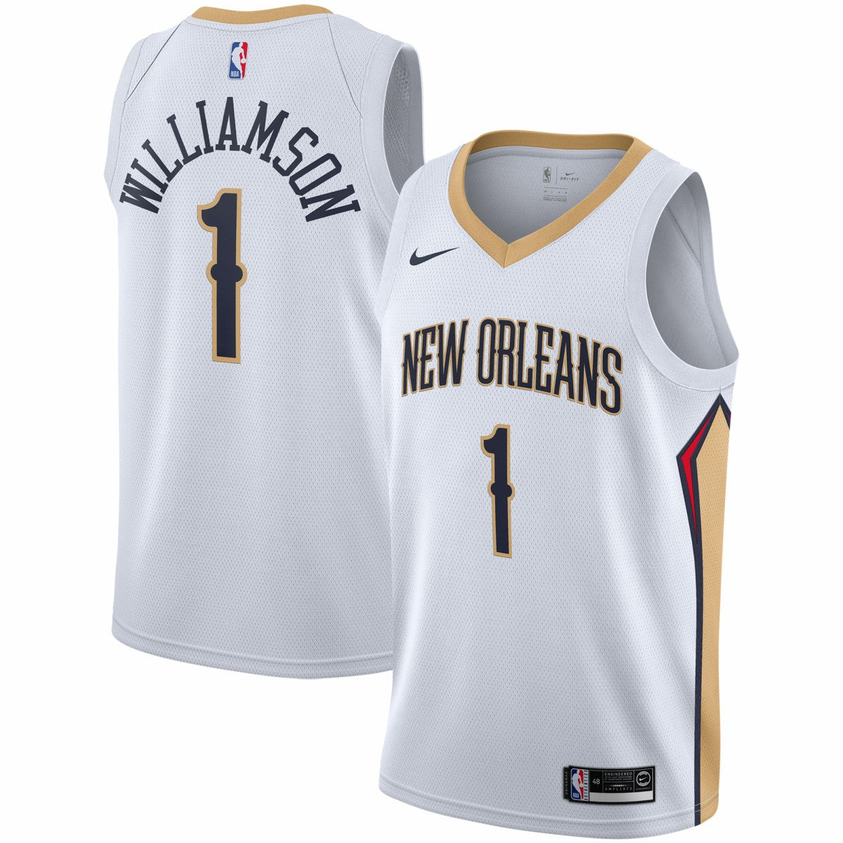 Nike - Zion Williamson New Orleans Pelicans 2019/2020 Swingman Jersey - Association Edition - White