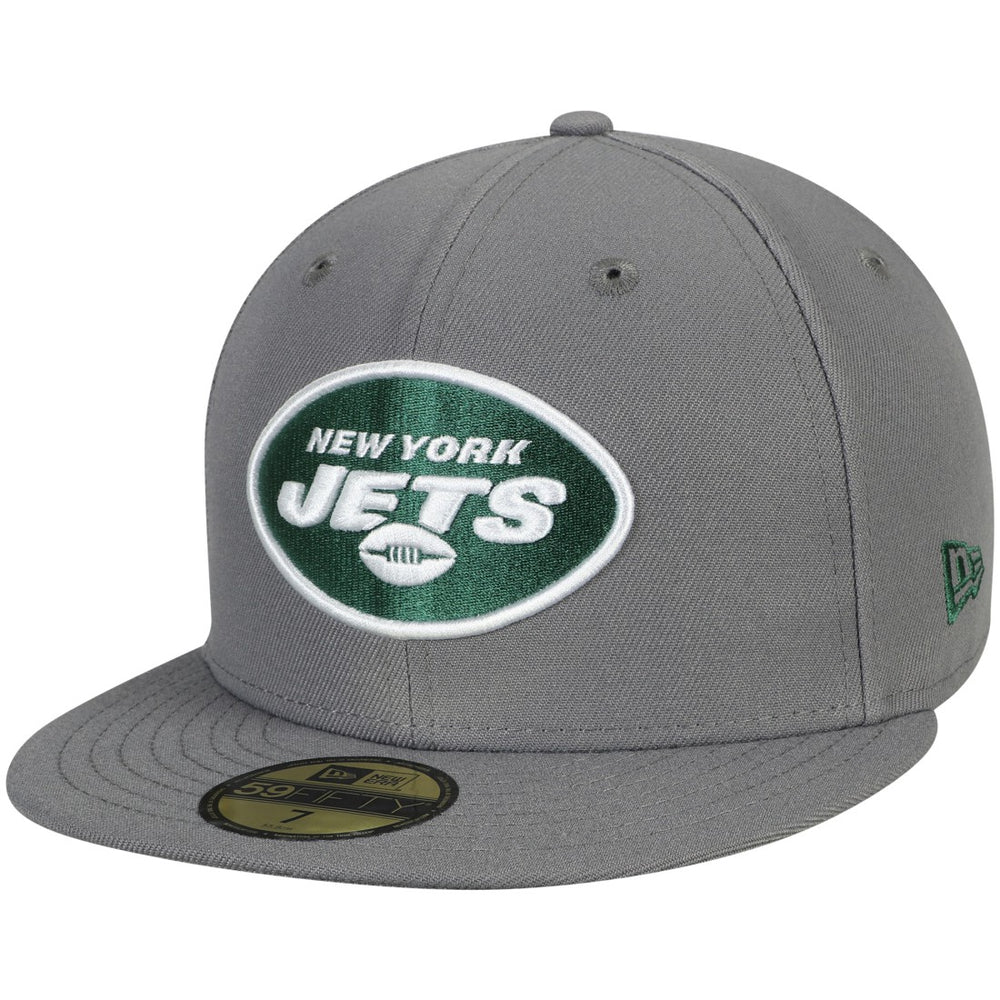 New York Jets New Era Storm 59FIFTY Fitted Hat Graphite - NFL