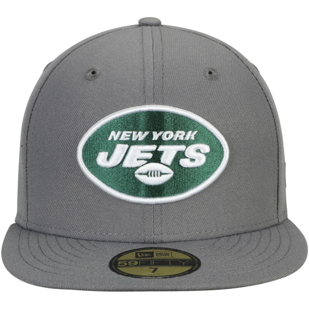 New York Jets New Era Storm 59FIFTY Fitted Hat Graphite - NFL
