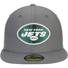 New York Jets New Era Storm 59FIFTY Fitted Hat Graphite - NFL