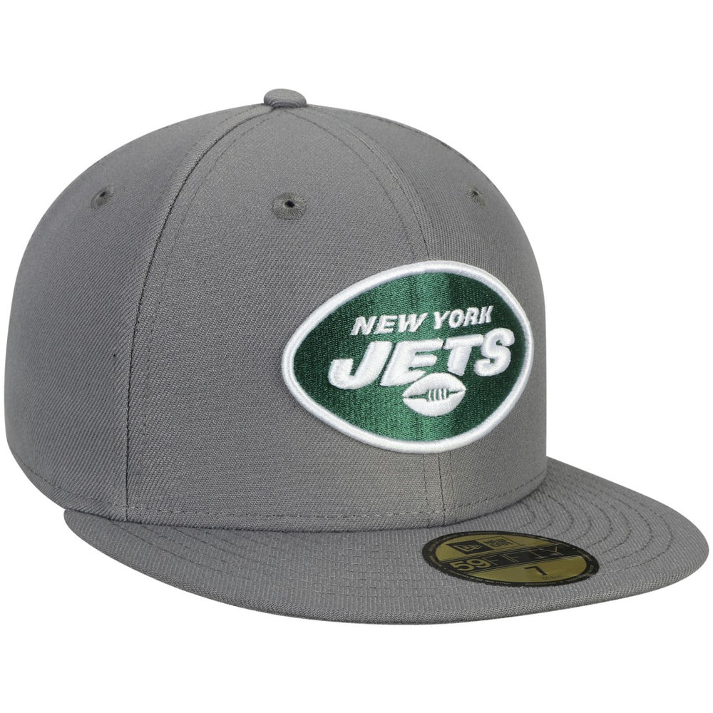 New York Jets New Era Storm 59FIFTY Fitted Hat Graphite - NFL