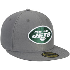 New York Jets New Era Storm 59FIFTY Fitted Hat Graphite - NFL