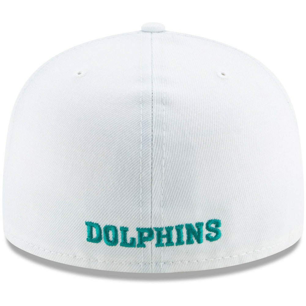 Miami Dolphins New Era Historic Omaha 59FIFTY Fitted Hat White - NFL