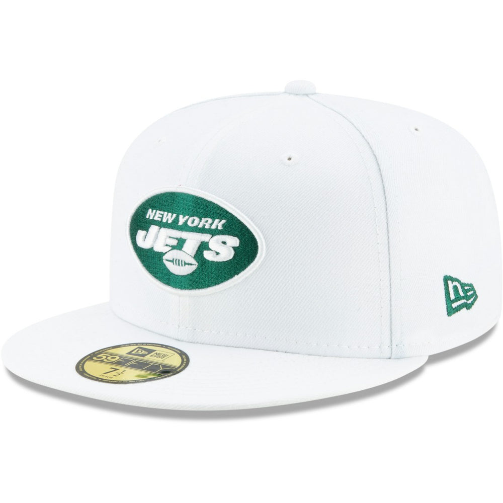 New York Jets New Era Omaha 59FIFTY Fitted Hat White - NFL