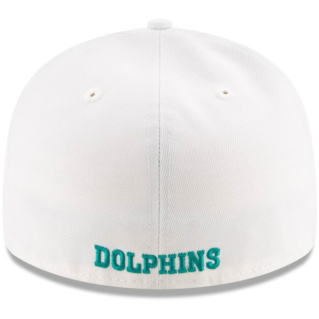 Miami Dolphins New Era Omaha Low Profile 59FIFTY Fitted Hat White - NFL