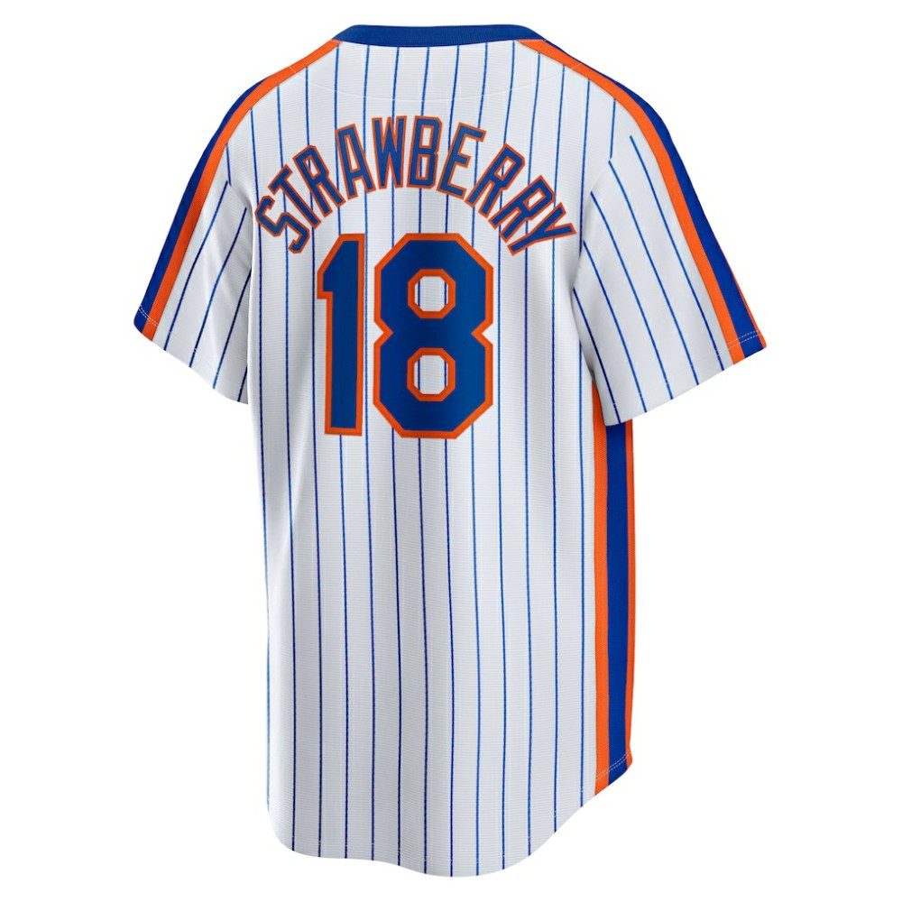 Darryl Strawberry New York Mets Nike Home Cooperstown Collection Player Jersey Lifestyle