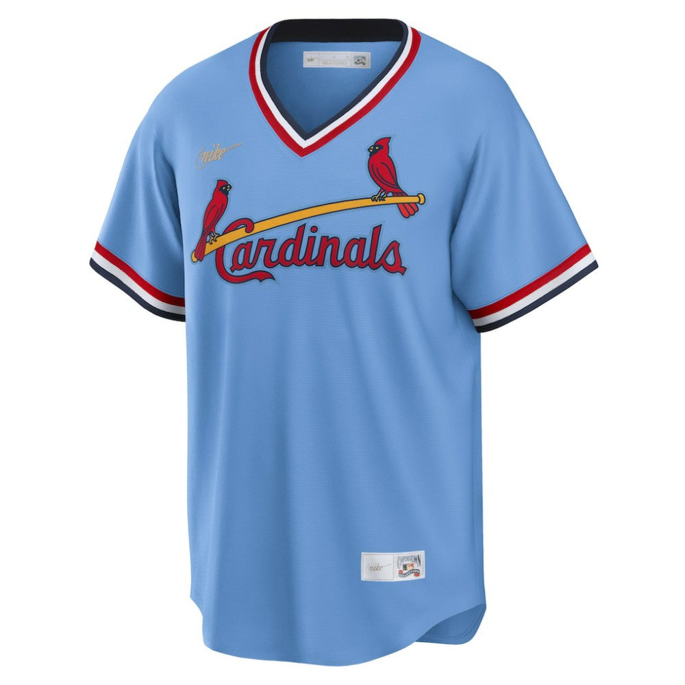 Ozzie Smith St. Louis Cardinals Nike Road Cooperstown Collection Player Jersey - Light Blue | MLB Jerseys