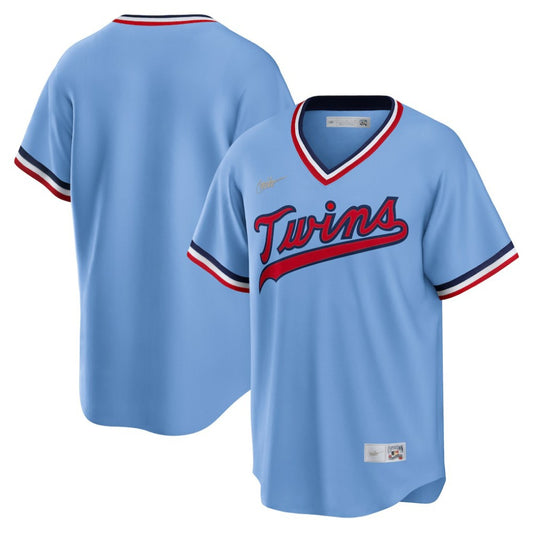 Minnesota Twins Nike Road Cooperstown Collection Team Jersey - Light Blue | MLB Jerseys